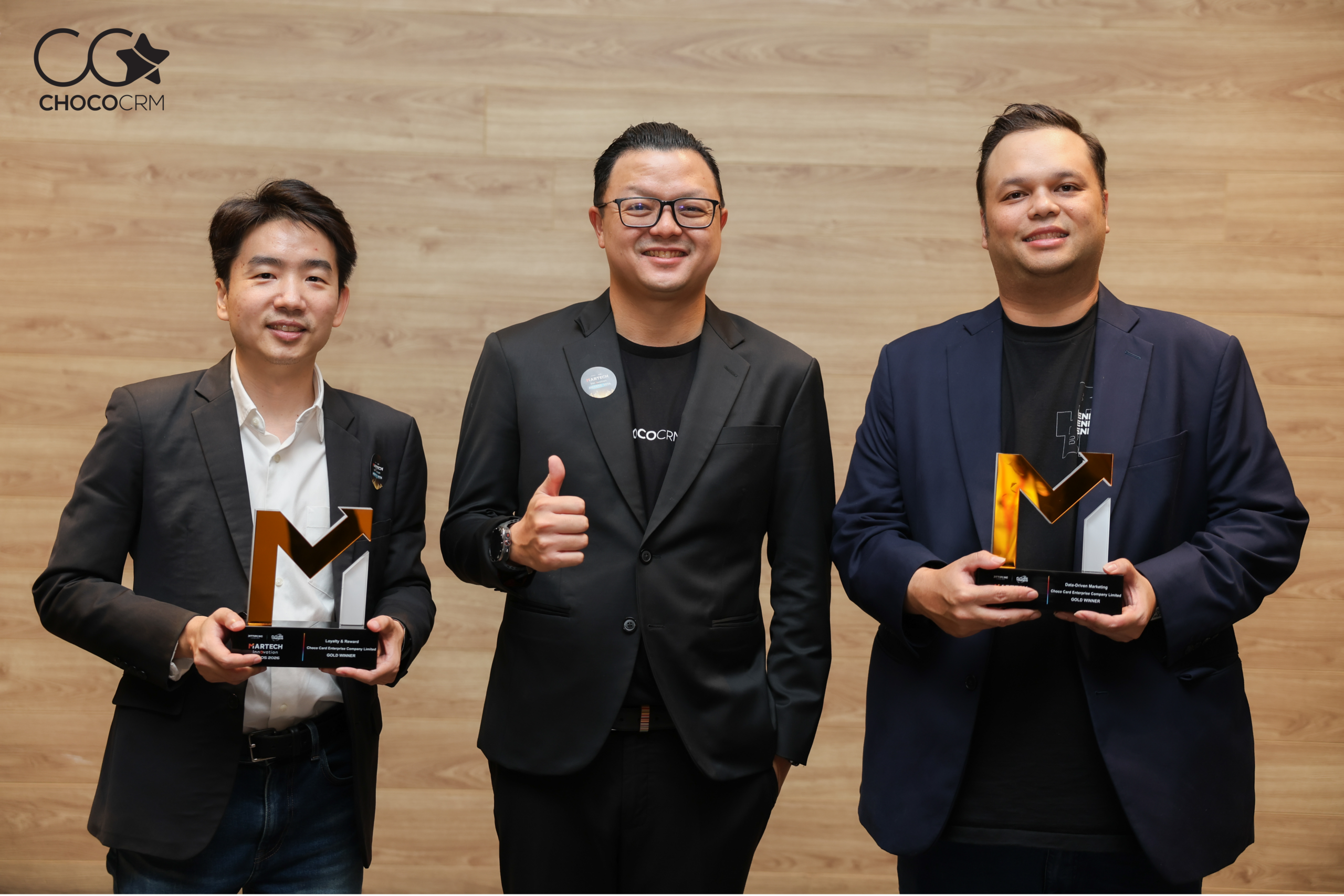 ChocoCRM คว้า 2 รางวัล Gold จากงาน MarTech Innovation Awards 2026 (1)